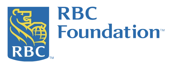 RBC Foundation logo featuring a blue shield with a gold lion and globe icon.